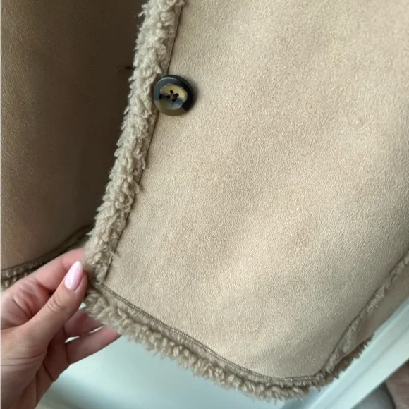 LL Bean Suede Sherpa Jacket Size XL - Picture 9 of 9